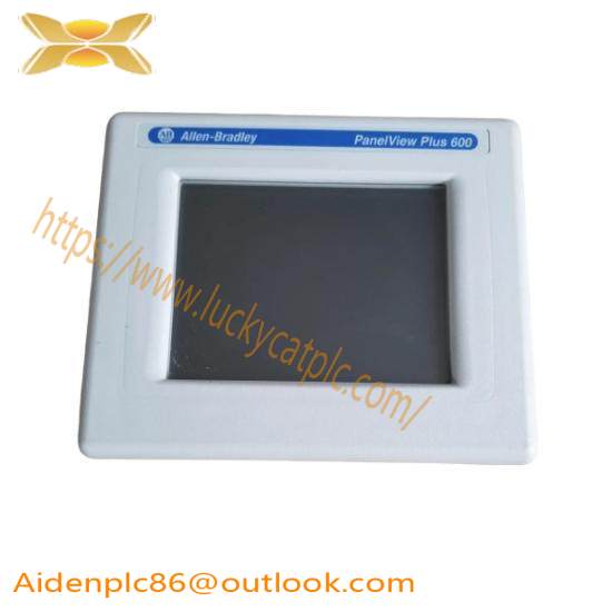 Allen-Bradley 2711P-T6C20D PanelView Plus 600 Color Terminal, Touch Screen Control, Industrial Automation