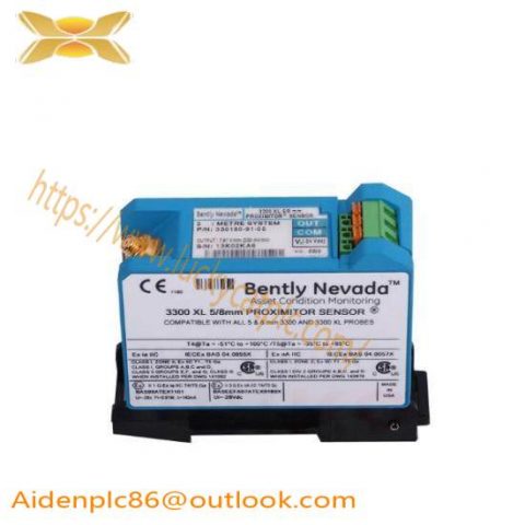 Bently Nevada 3300 XL Proximitor Sensor 330180-91-CN, Advanced Industrial Control Solution