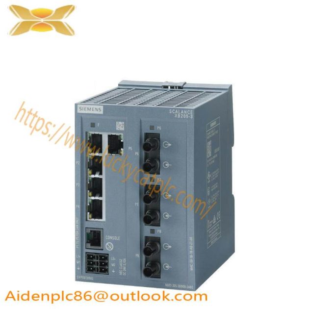 SIEMENS SCALANCE X204-2 Redundant Power Supply Switch, Essential for Seamless Factory Networks