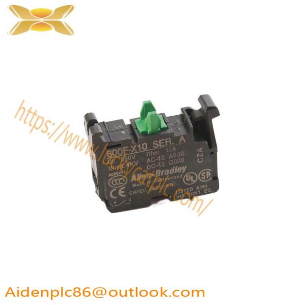 Schneider 800F-X10 Contact Block, 22.5mm, Plastic, 1NO - Industrial Control Solutions
