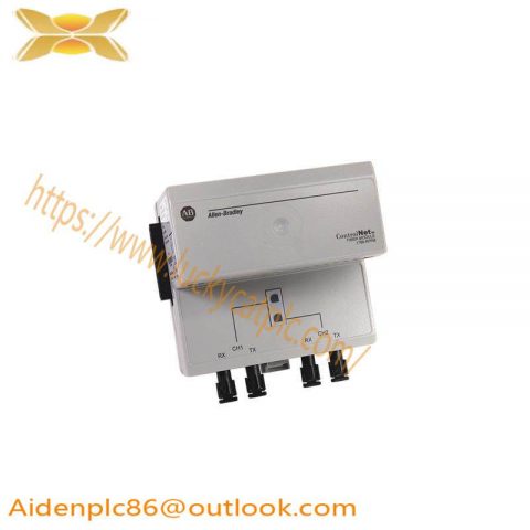 Allen-Bradley 1786-RPFM Dual Fiber Optic Channel, ControlNet, Industrial Automation