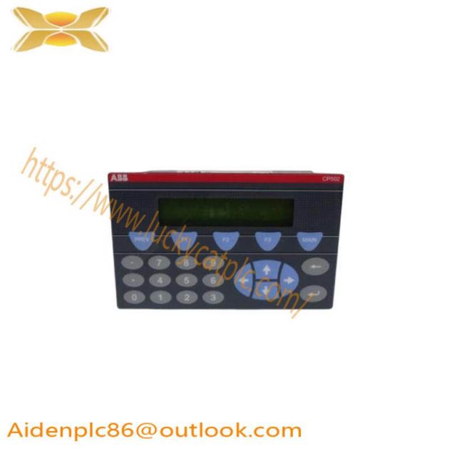ABB CP502 Text Display Panel: Advanced Control System Interface, 1SBP260190R1001-A