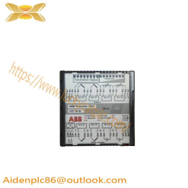 ABB CS31 ICDT08B5 GJR5251600R0101 Analog Input Module