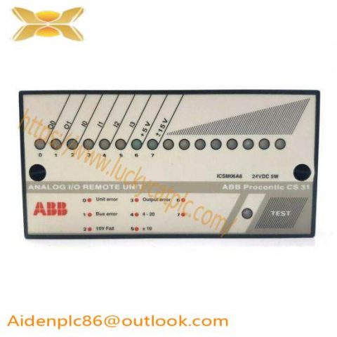 ABB ICSM06A6 Analog I/O Remote Unit, Industrial Automation Solutions