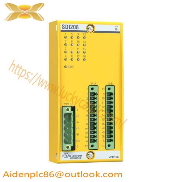 Bachmann SDI208 Safety Digital Input Module, Designed for Industrial Control Applications