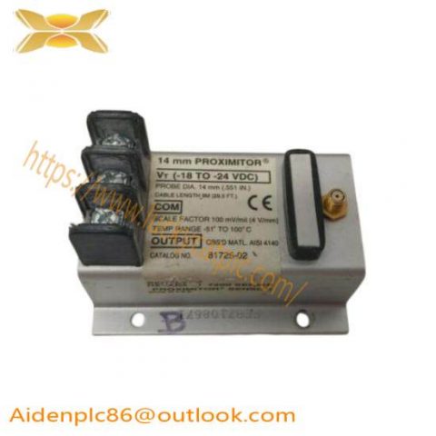 Bently Nevada 81725-02 Proximity Transducer for Industrial Automation