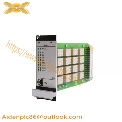 Emerson A6740-10: 16-Channel Output Relay Module for Industrial Control Systems