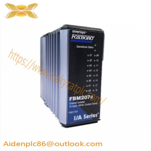 FOXBORO FBM207C P091GY: 16 Channel 48Vdc Contact Input Interface Module