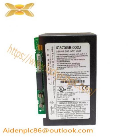 GE FANUC IC670GBI002J - Advanced Process Control Module for Industrial Automation