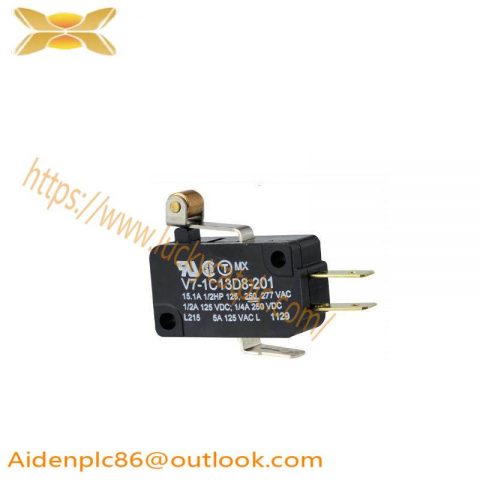 HONEYWELL V7-1C13D8-201 SPDT Roller Lever Microswitch, 15A, V7 Series