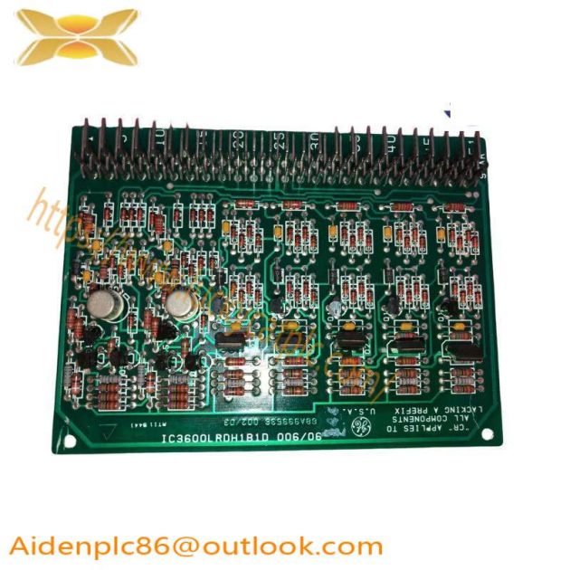 GE Speedtronic IC3600LRDH1B1D Relay Driver Card - Mark I/II Series, Engineered for Scalable Gas & Steam Turbine Management