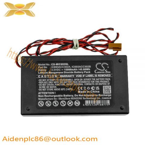 GE IC693ACC302A - Auxiliary Battery Module, Advanced Power Supply Solution