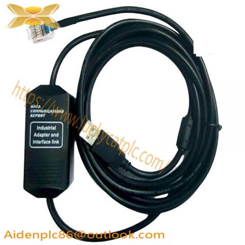 GE IC693CBL316 Cable, High-Speed RS-232 Programming, 3m Length, Requires Adapter