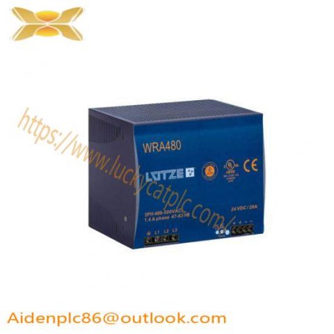 Lutze WRA480-24 Industrial Power Supply, UL & CE Certified