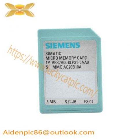 Siemens 6ES7 953-8LP31-0AA0 Memory Card for Industrial Control Systems