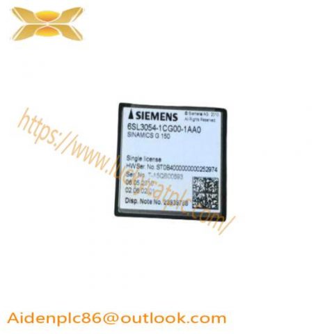 Siemens 6SL3 054-1CG00-1AA0 Compact Flash Card: Industrial Control Module