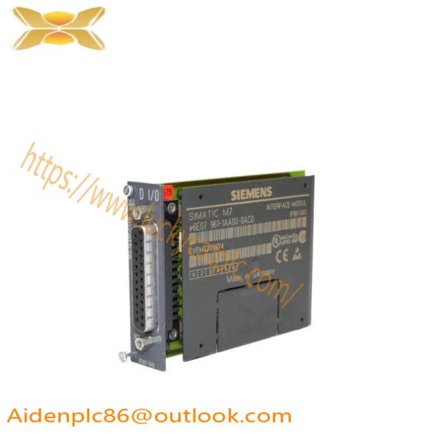 SIEMENS 6ES7961-1AA00-0AC0 Digital I/O Module, Industrial Control Solutions