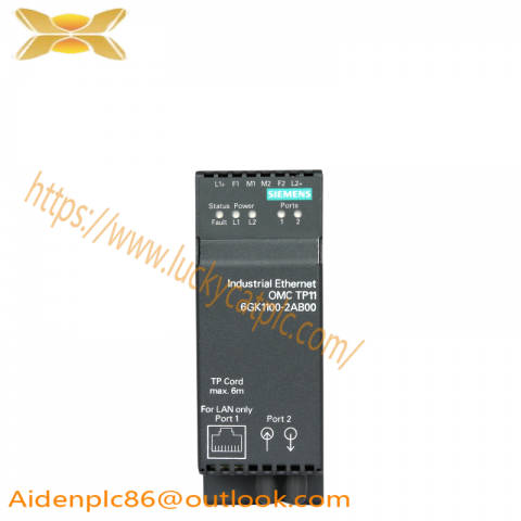 SIEMENS 6GK1 100-2AB00 Optical Media Converter, TP11 Ethernet Module
