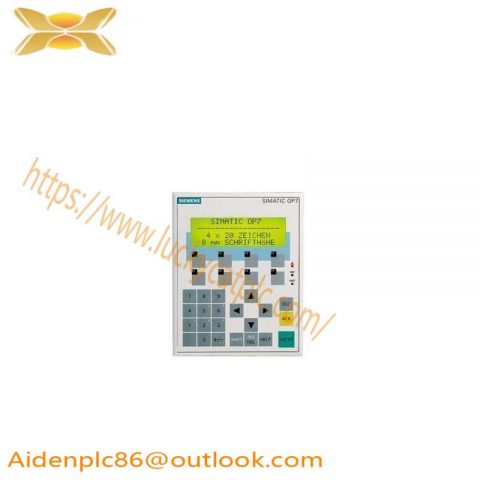 SIEMENS 6AV3607-1JC00-0AX1 OP7/PP LC Display Operator Panel, for Industrial Control Systems