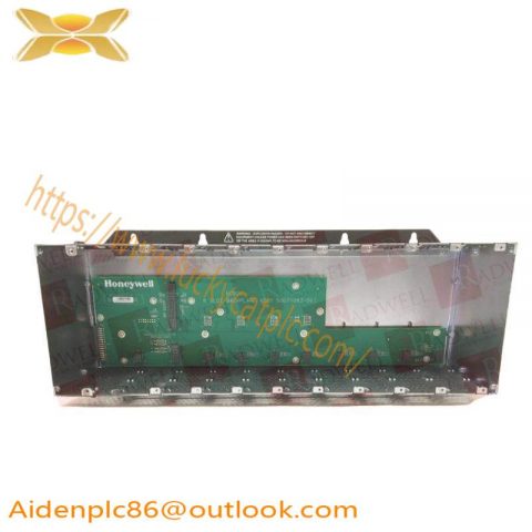 Honeywell 900R08R-0200 I/O Rack, 8 Slot, Red, Assembly