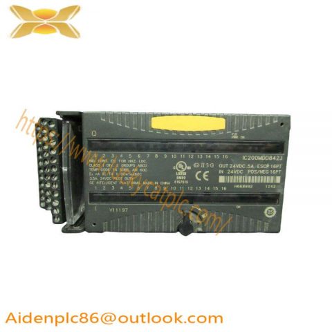 GE IC200MDD842J: Mixed 24VDC Output ESCP for Efficient Process Control