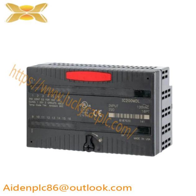 GE IC200MDL241: 16-Point AC Input Module for Industrial Control Systems