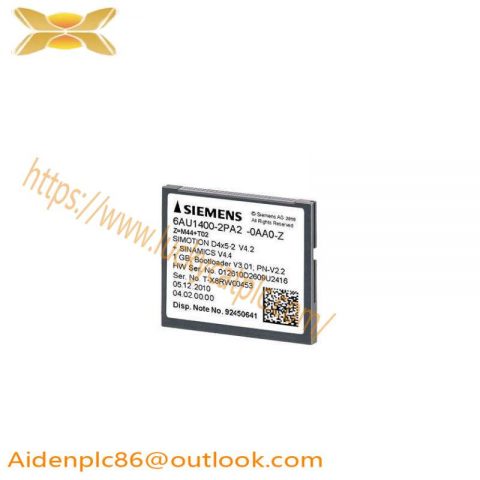 SIEMENS 6AU1400-2PA02-0AA0 1 GB Compact Flash Card for Industrial Control Systems