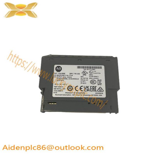 AB 1734-OB8E Output Module: Allen-Bradley Programmable Logic Controller, Advanced Control Solutions