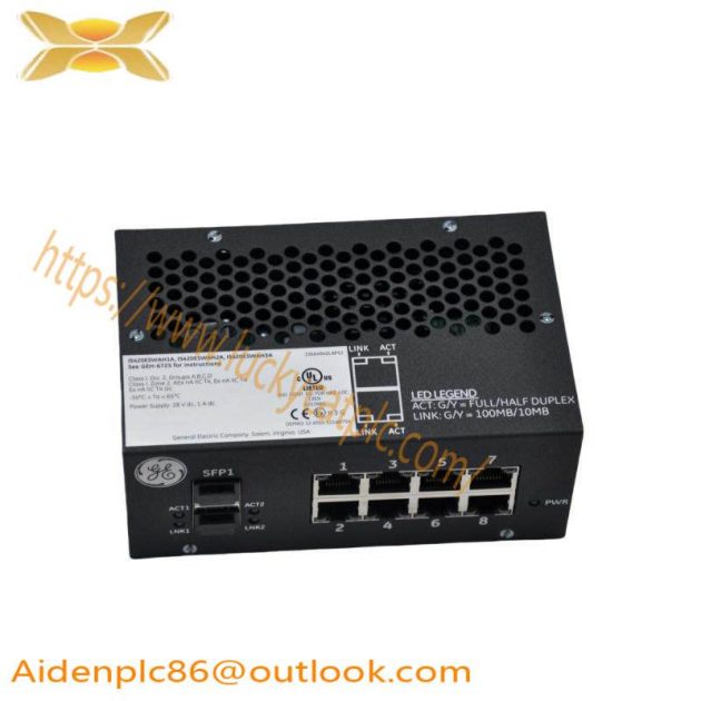 GE IS420ESWAH3A Mark VIe Series IONet Switch - High-Speed Ethernet Networking Solution