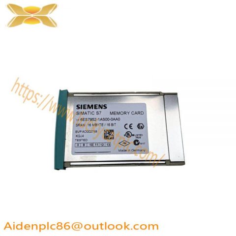 SIEMENS 6ES7952-1AS00-0AA0 - High-Performance RAM Memory Card for S7-400 Control Systems
