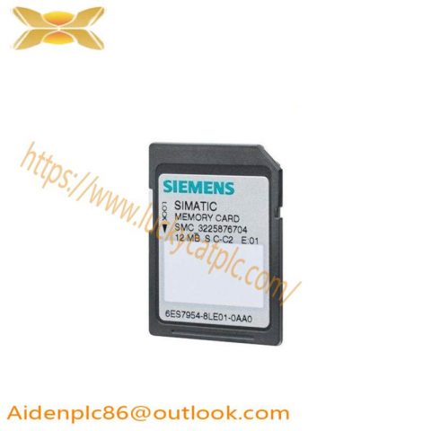 SIEMENS 6ES7954-8LE03-0AA0 Memory Card for Industrial Control Systems