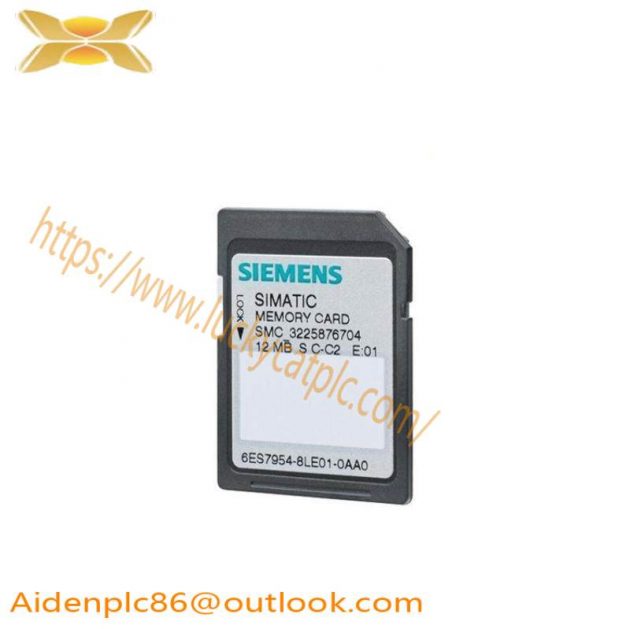 SIEMENS 6ES7954-8LE03-0AA0 Memory Card for Industrial Control Systems