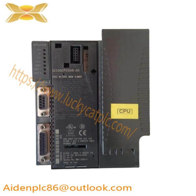 GE IC200CPU005 CPU Module - High Performance Control Solution